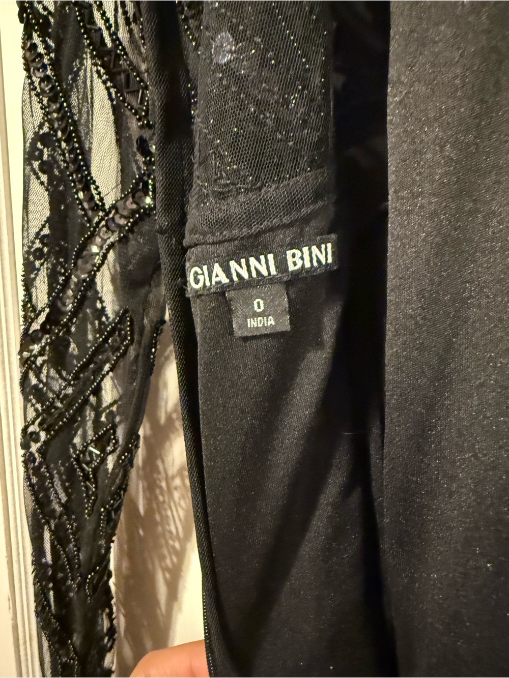 Gianni Bini Black Beaded Midi Dress - Picture 4 of 4